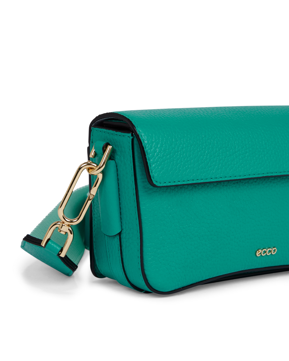 ECCO® Pinch Pop Pebbled Leather Pinch Crossbody Bag - Green - Detail-2