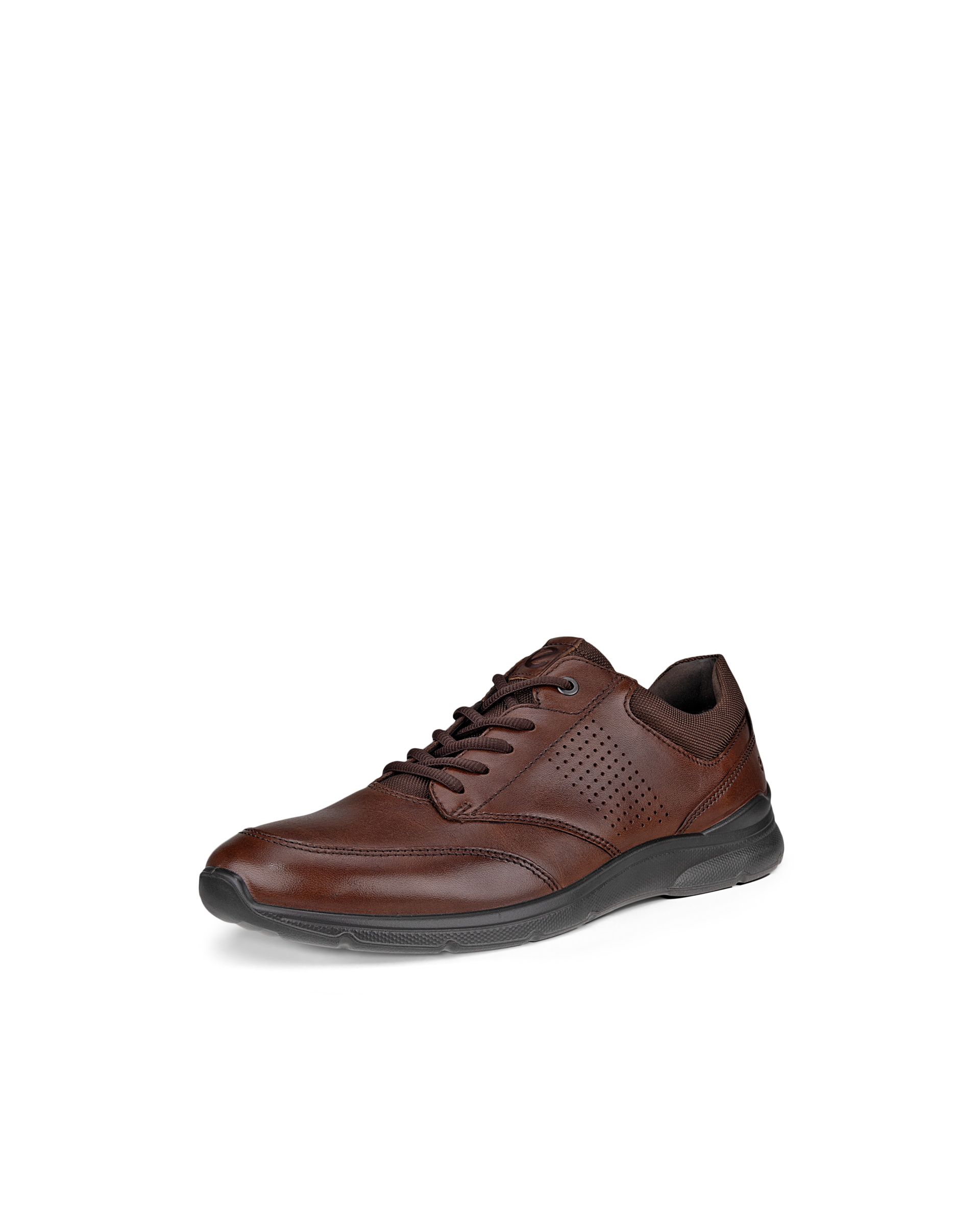 Men's ECCO® Irving Leather Lace-Up Shoe - Brown - Main