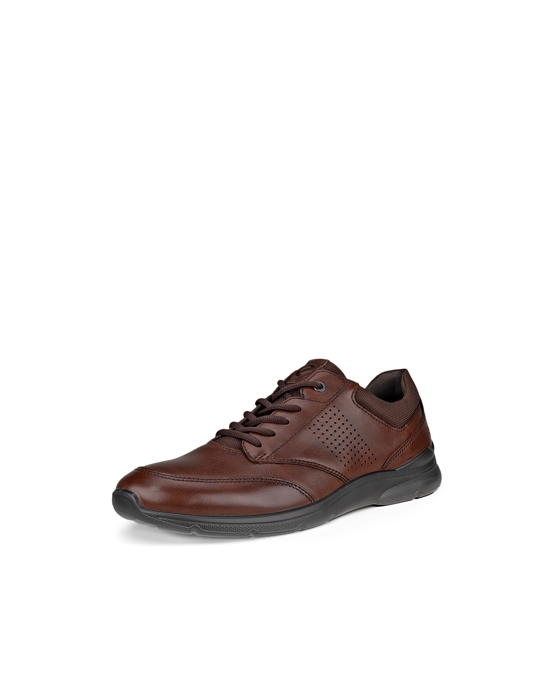 Men's ECCO® Irving Leather Lace-Up Shoe - Brown - Main