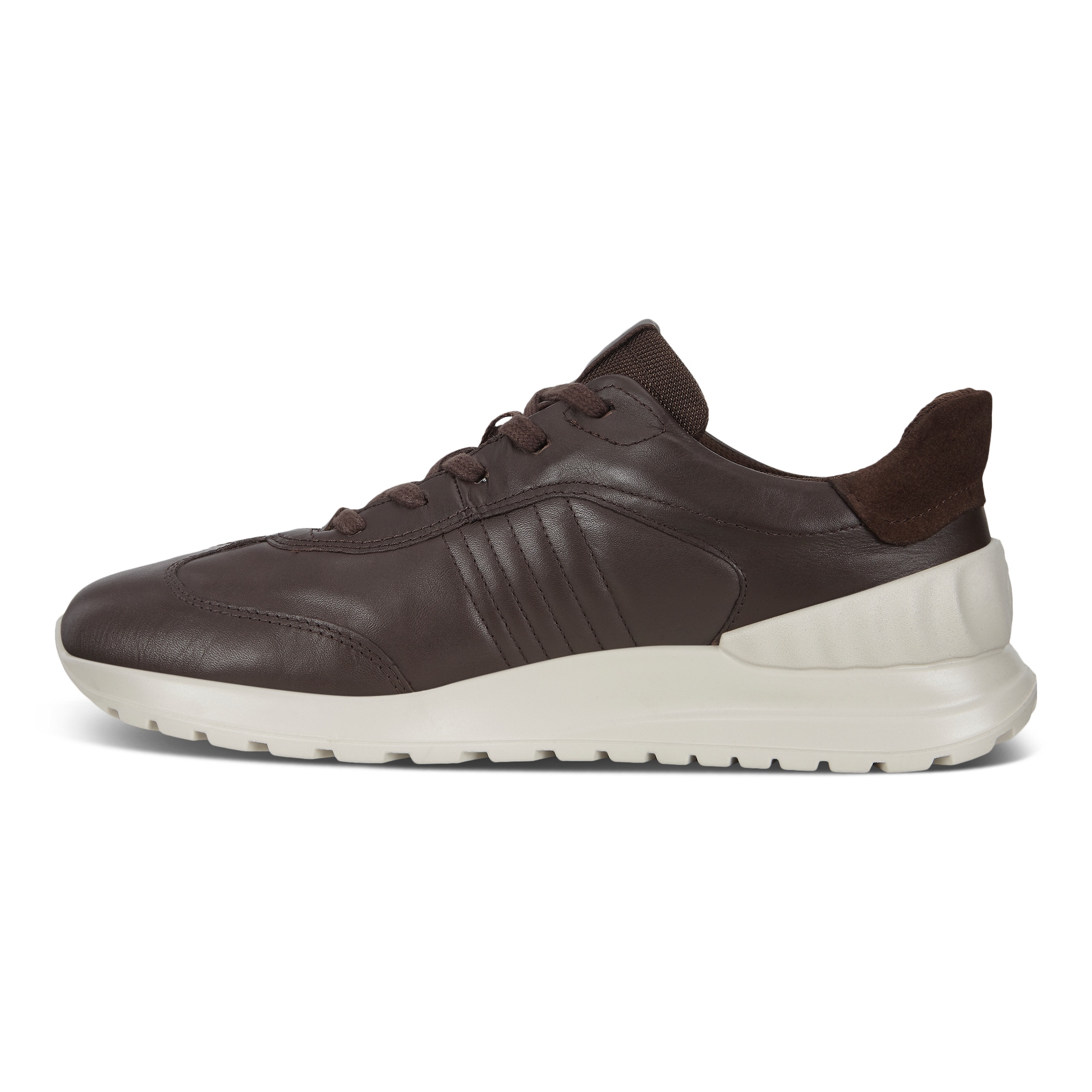 Men's ECCO® Astir Lite Leather Sneaker - Brown - Inside