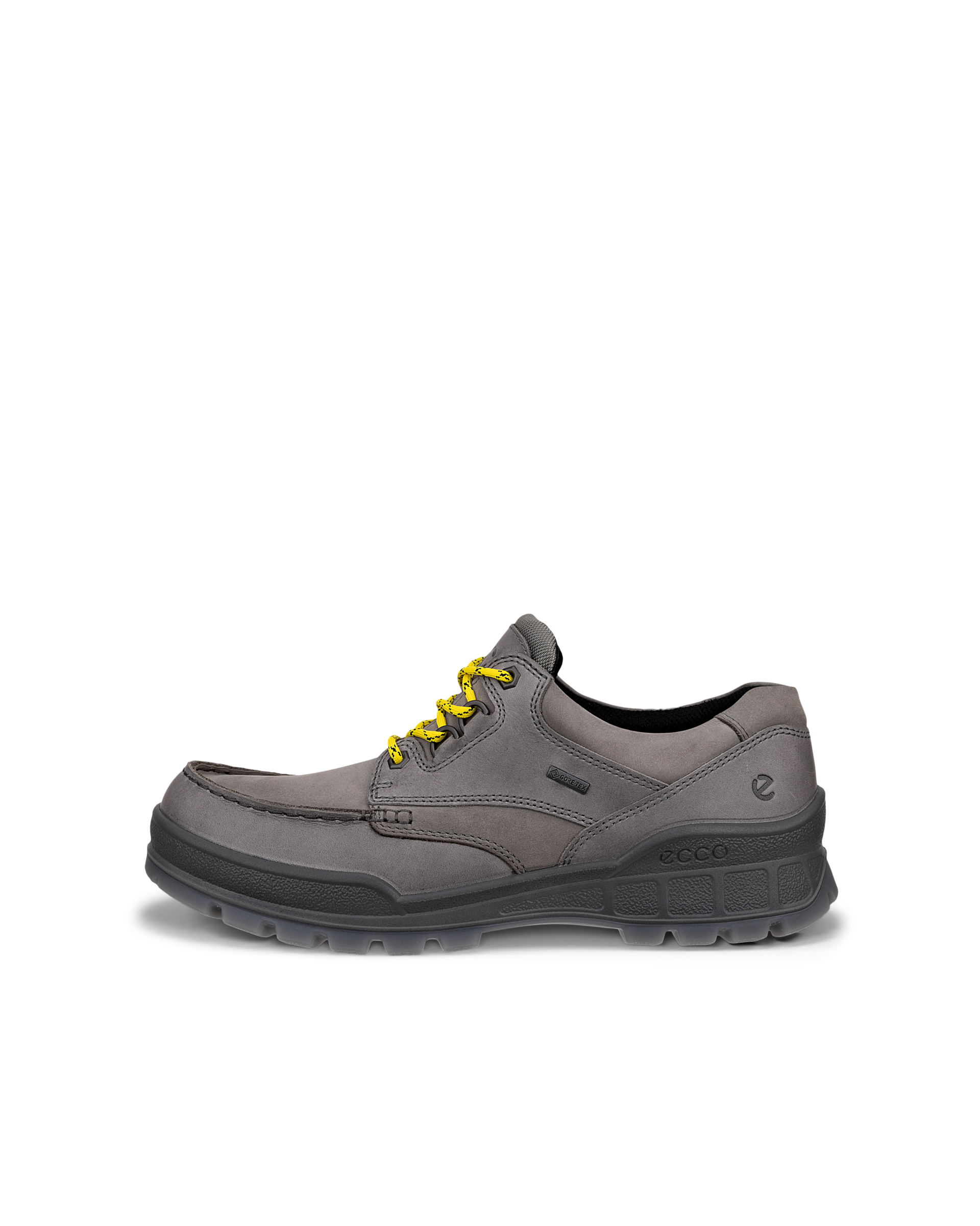 Zapatos de piel con puntera pespunteada Gore-Tex ECCO® Track 25 para hombre - Gris - Outside