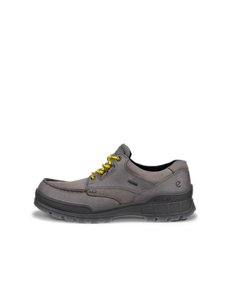 Men's ECCO® Track 25 Leather Gore-Tex Moc-Toe Shoe - Grey - Outside