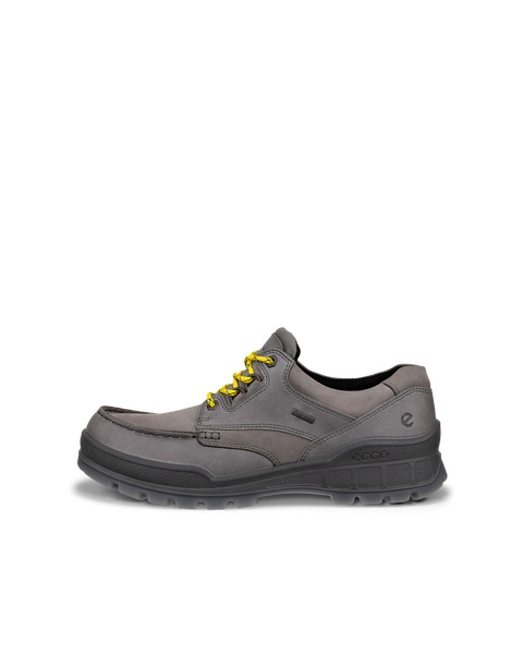 Men s ECCO Track 25 Leather Gore Tex Moc Toe Shoe Grey