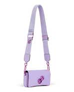 ECCO® Pinch Lock Wave Leather Crossbody Bag - Purple - Main