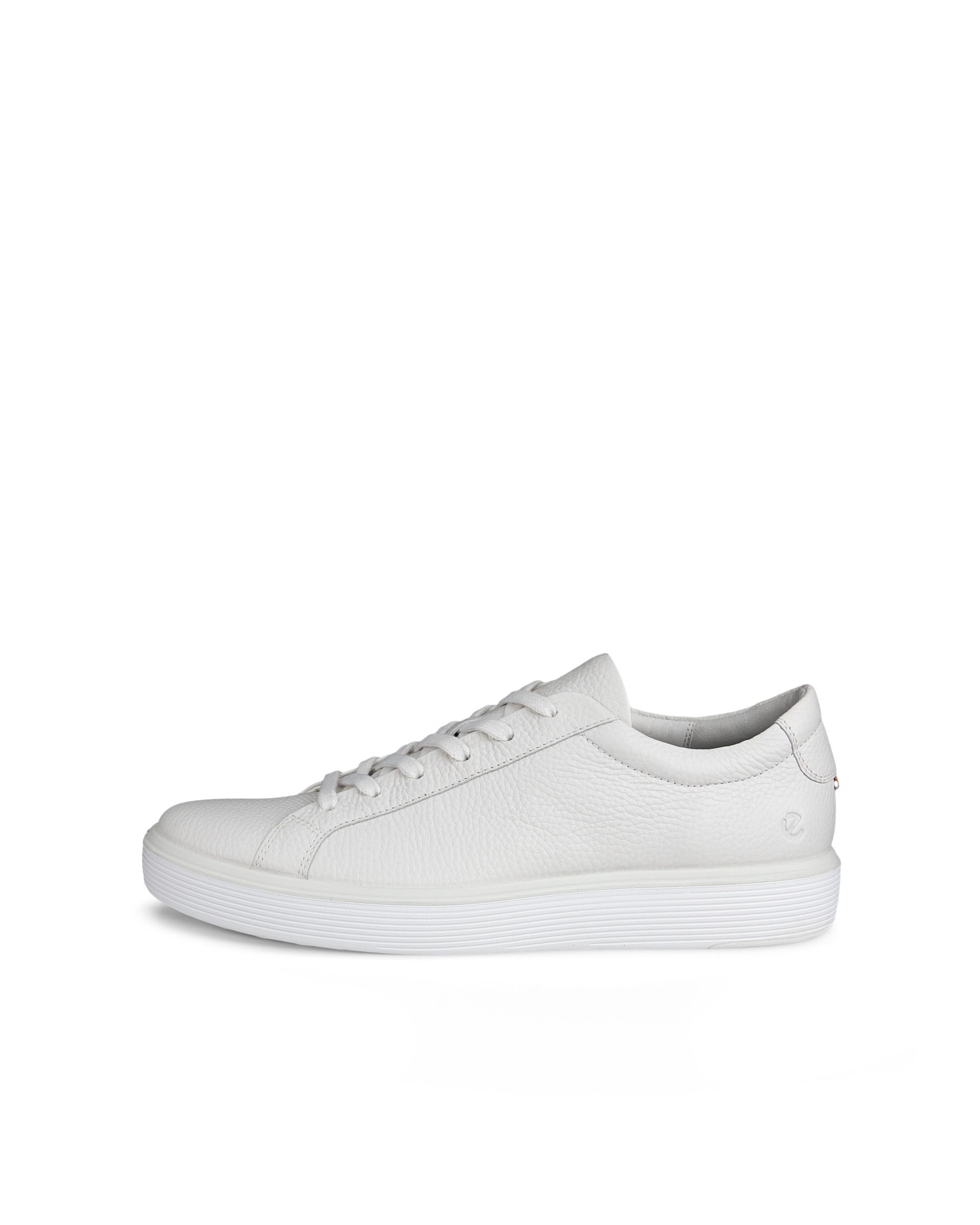 Men's ECCO® Soft 60 Leather Sneaker - White - Outside