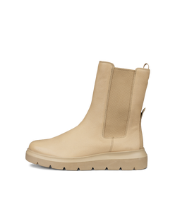 ECCO Nouvelle Womens Tall Chelsea Boots - Beige - Outside