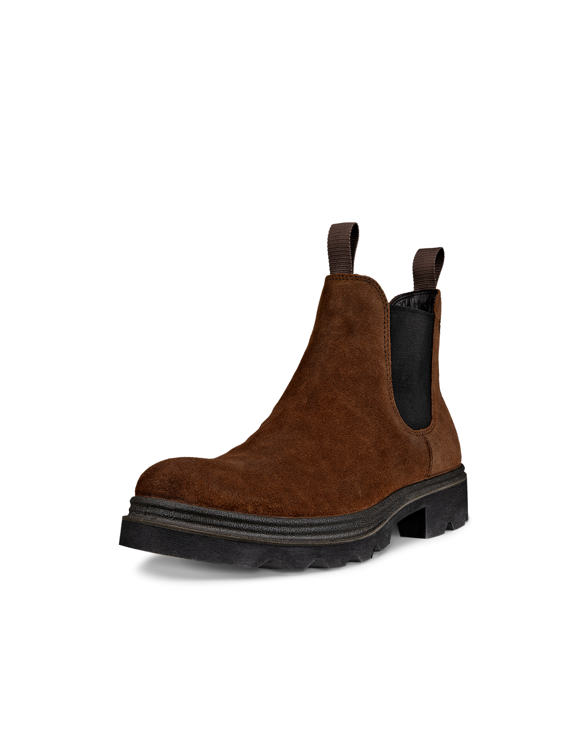 Men's ECCO® Grainer Suede Chelsea Boot - Brown - Main