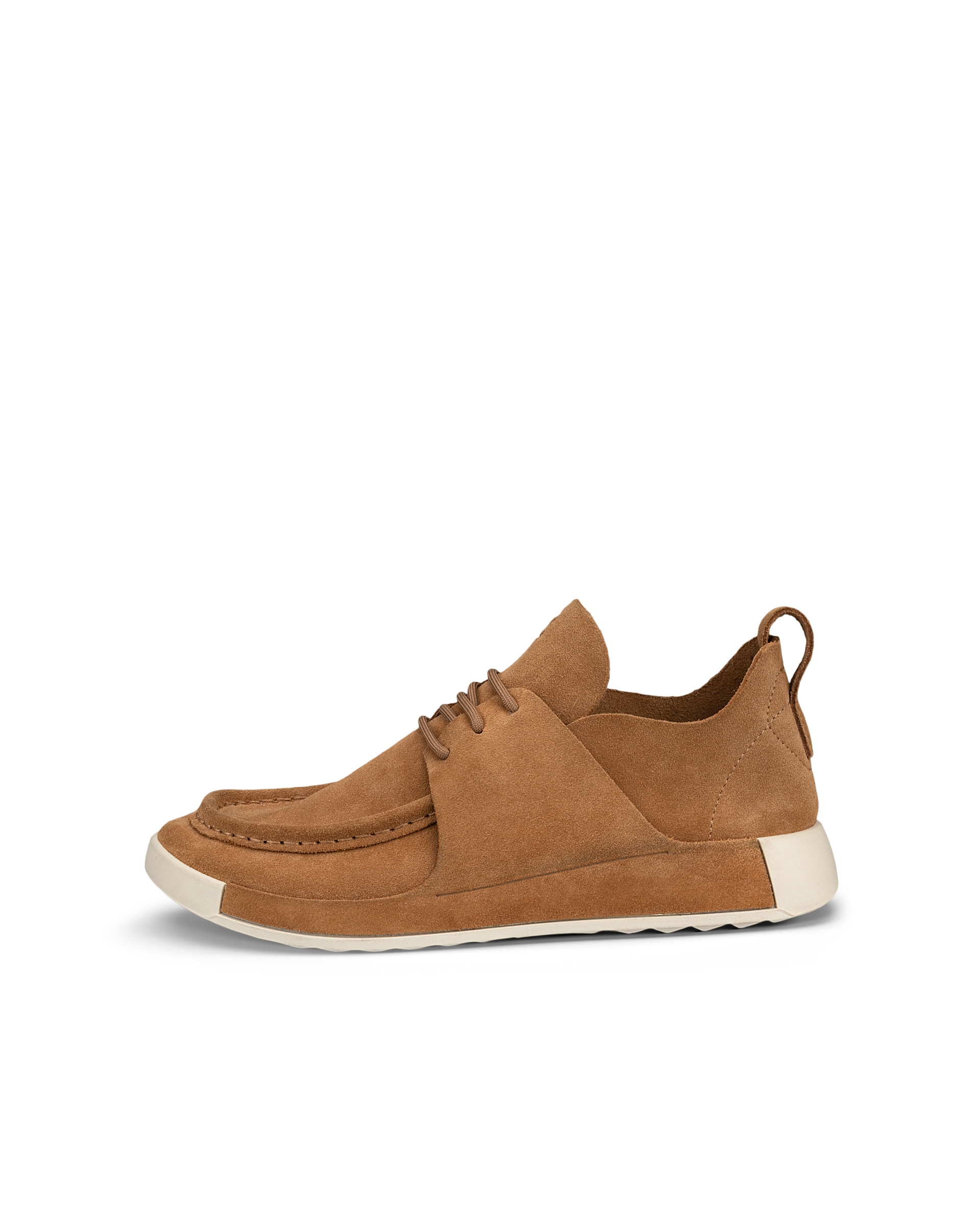 Men's ECCO® Cozmo Shoe Nubuck Moc-Toe Shoe - Brown - Outside