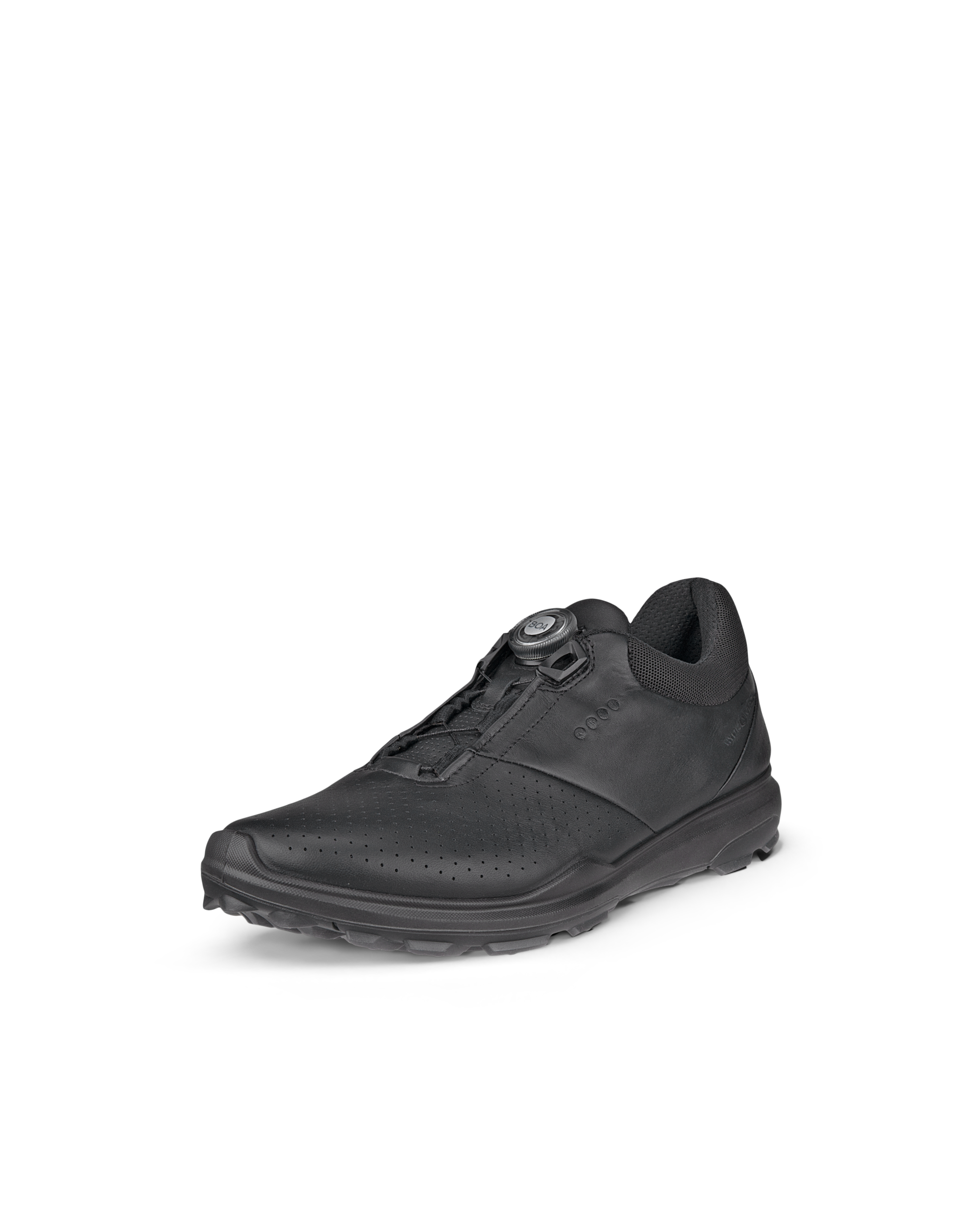 Men's ECCO® Golf BIOM Hybrid 3 Leather Shoe - Black - Main