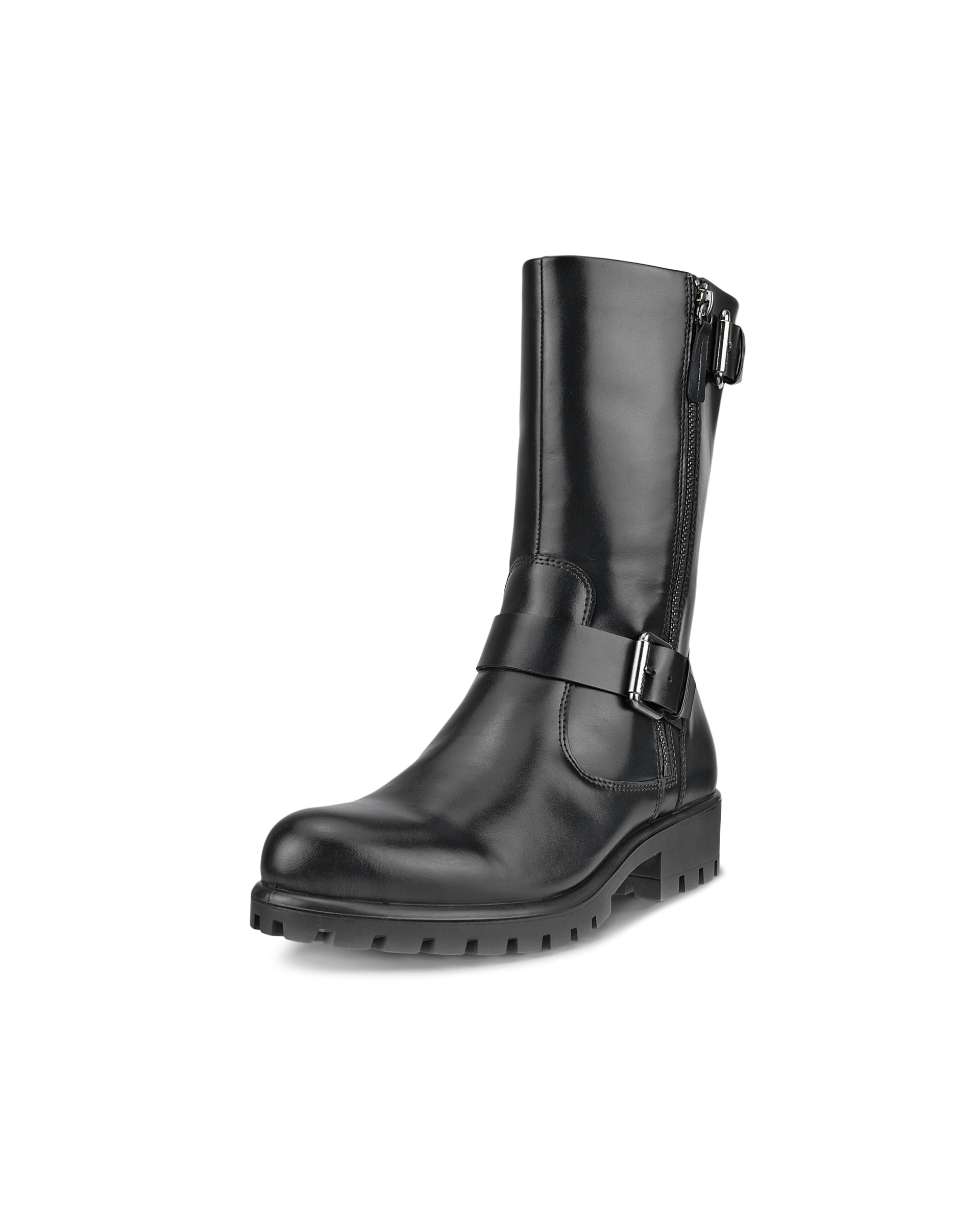 Botas de caña alta de piel ECCO® Modtray para mujer - Negro - Main