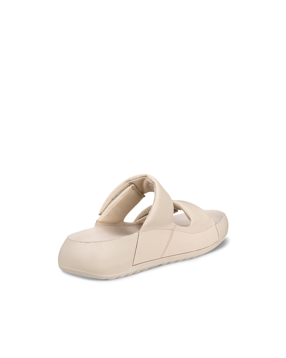 Women's ECCO® Cozmo Platform  Leather Two Strap Sandal - Beige - Back