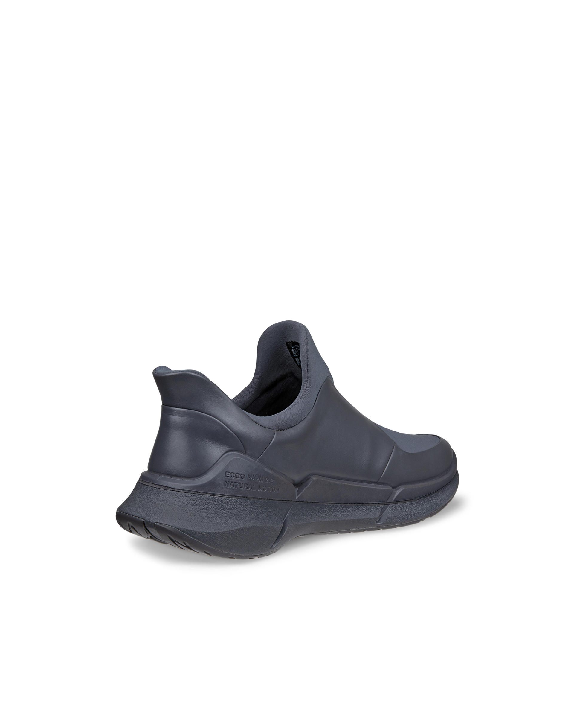 ECCO® Biom 2.2 baskets sans lacet en cuir pour homme - Gris - Back