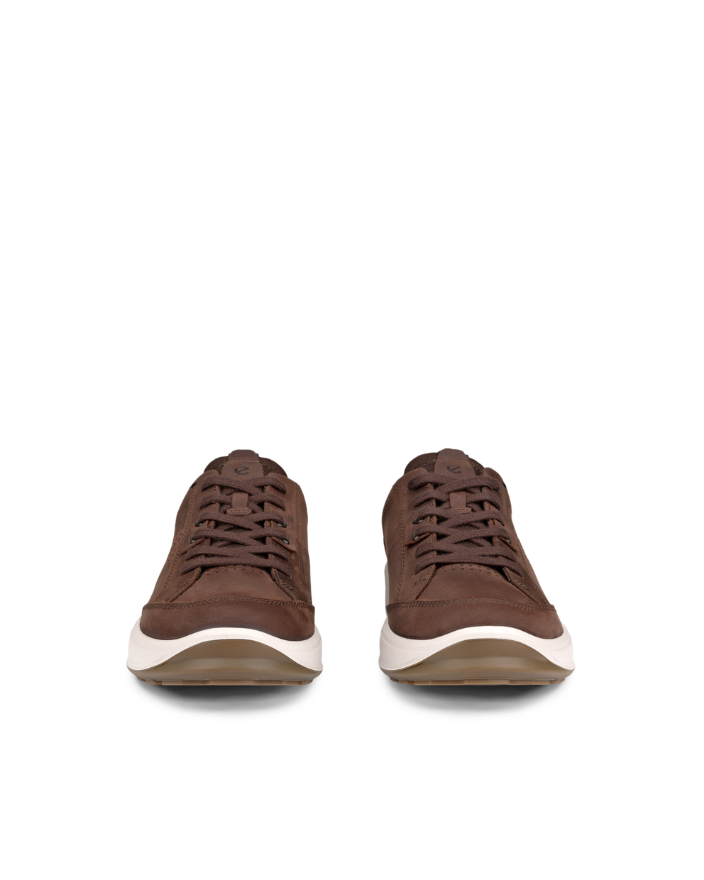 Men's ECCO® Byway 2.0 Nubuck Waterproof Shoe - Brown - Front pair