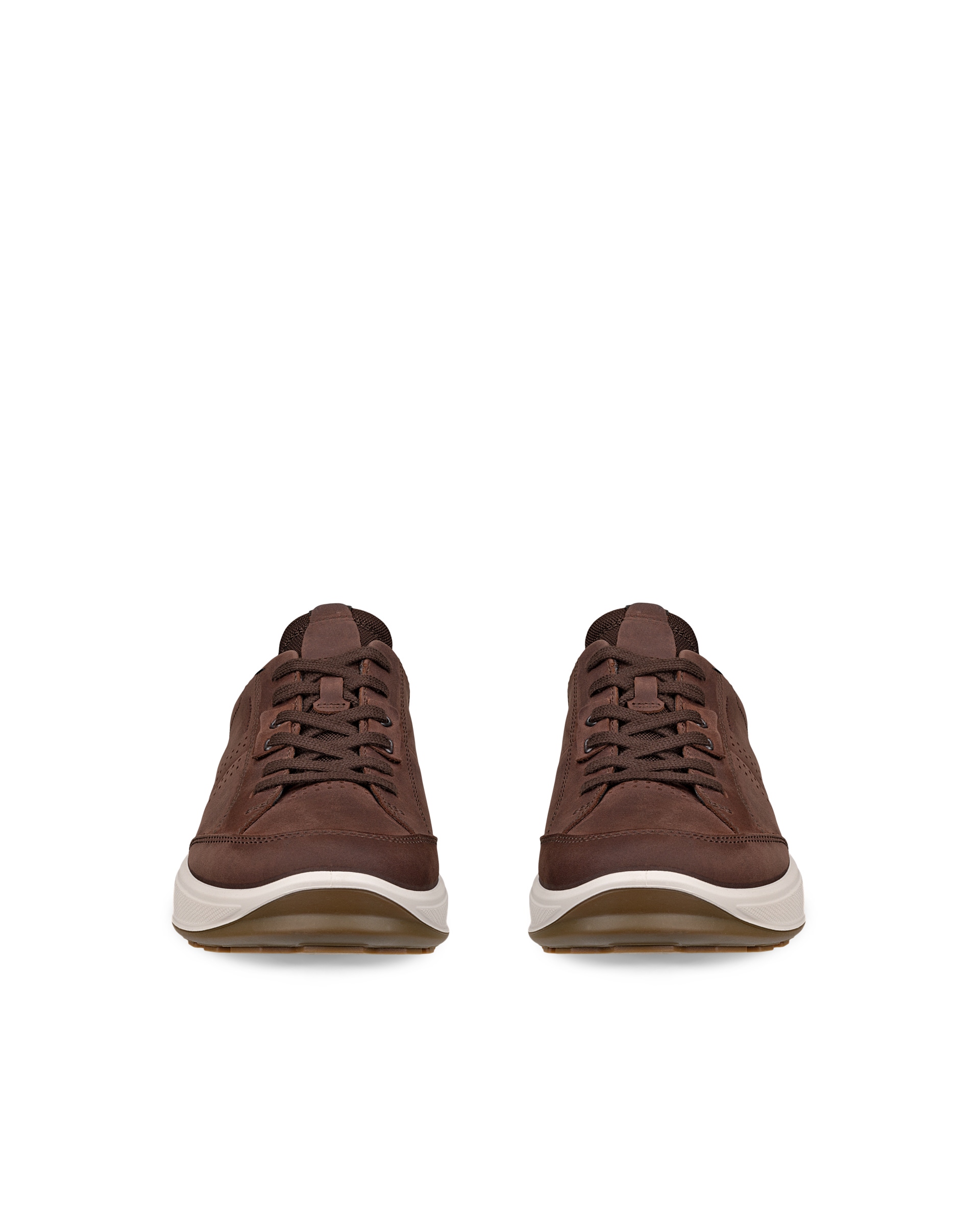 Men's ECCO® Byway 2.0 Nubuck Waterproof Shoe - Brown - Front pair