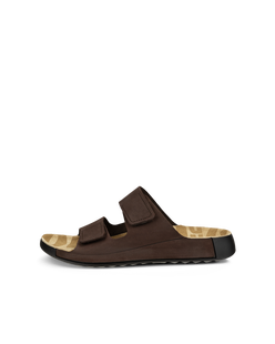 ECCO Cozmo Men's Slide Sandal - Brown - Outside