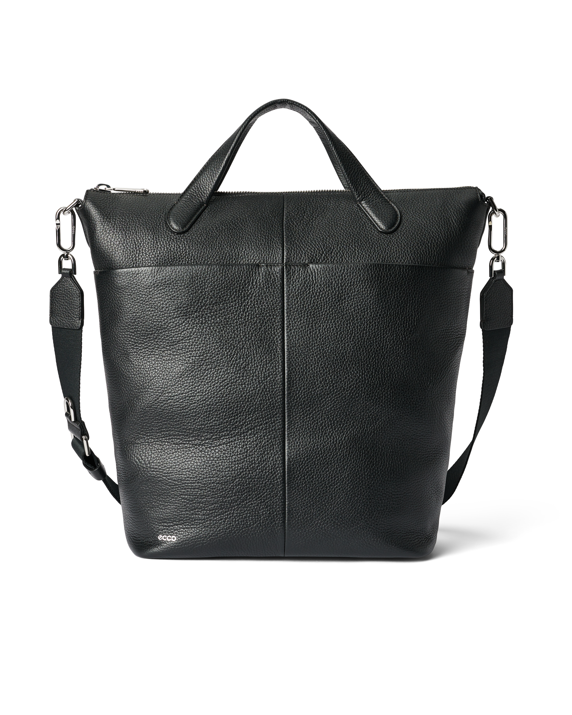 ECCO® Tote L Pebbled sac cabas cuir - Noir - Main