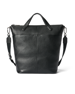 ECCO® Tote L Pebbled sac cabas cuir - Noir - Main