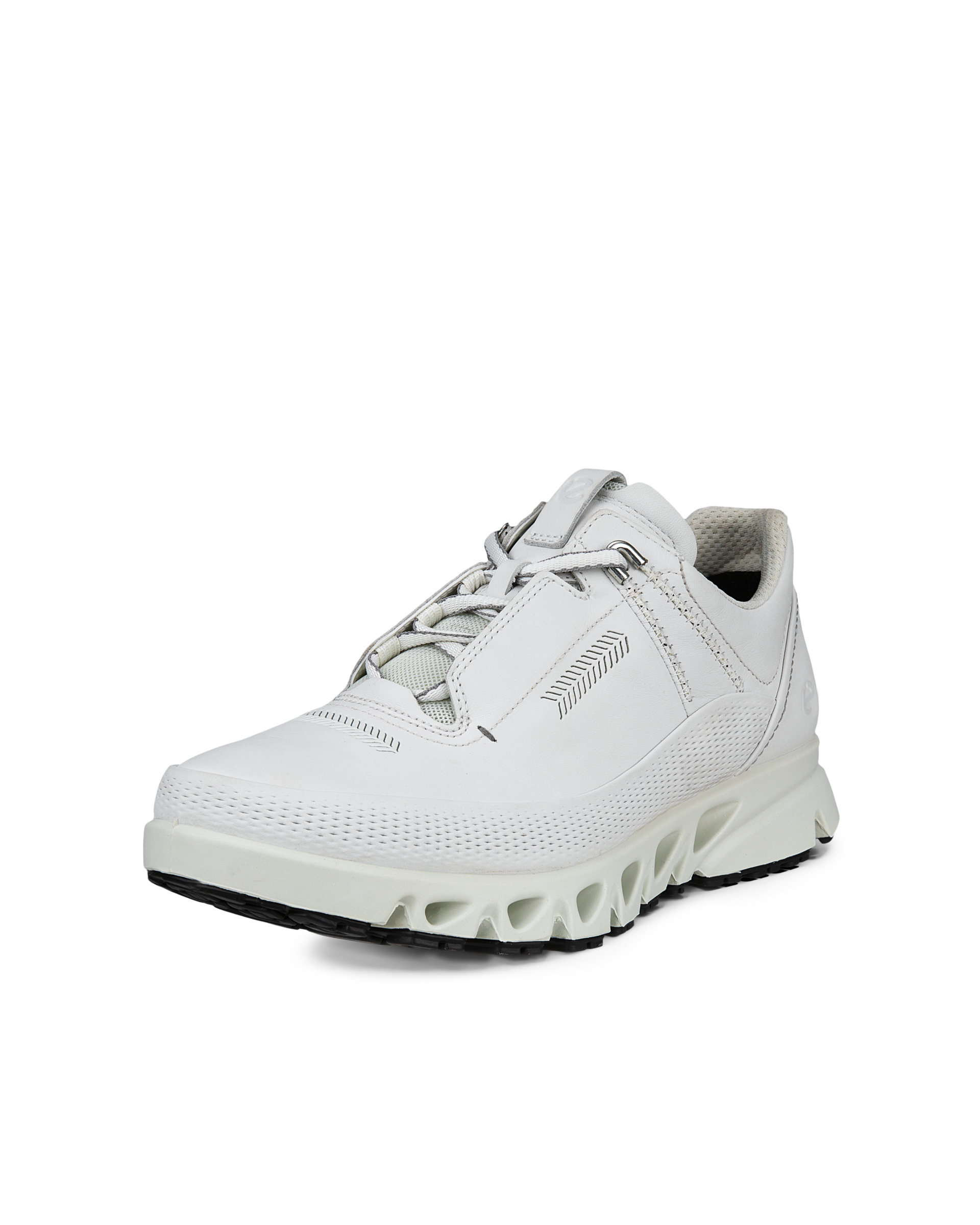 Women's ECCO® Multi-Vent Leather Gore-Tex Shoe - White - Main