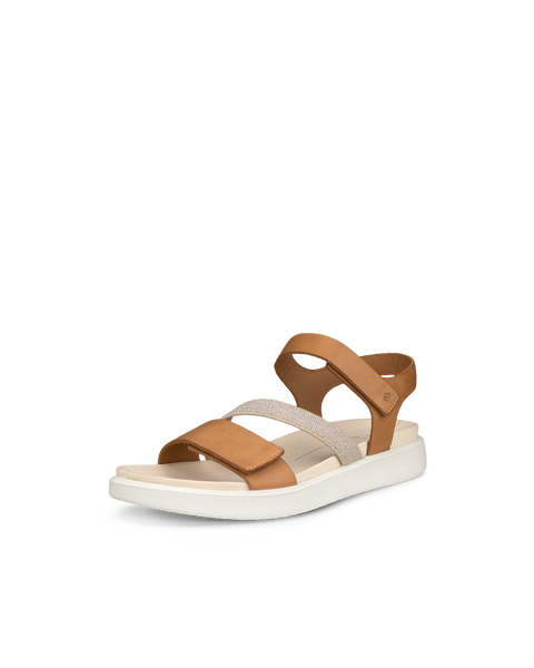 ECCO Women's Flowt Flat Sandals - Brown - Main
