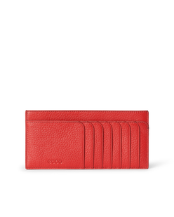 ECCO® petit portefeuille en cuir pour femme - Rouge - Main