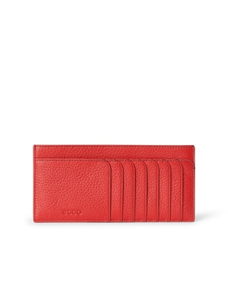 ECCO® Petit portefeuille en cuir - Rouge - Main