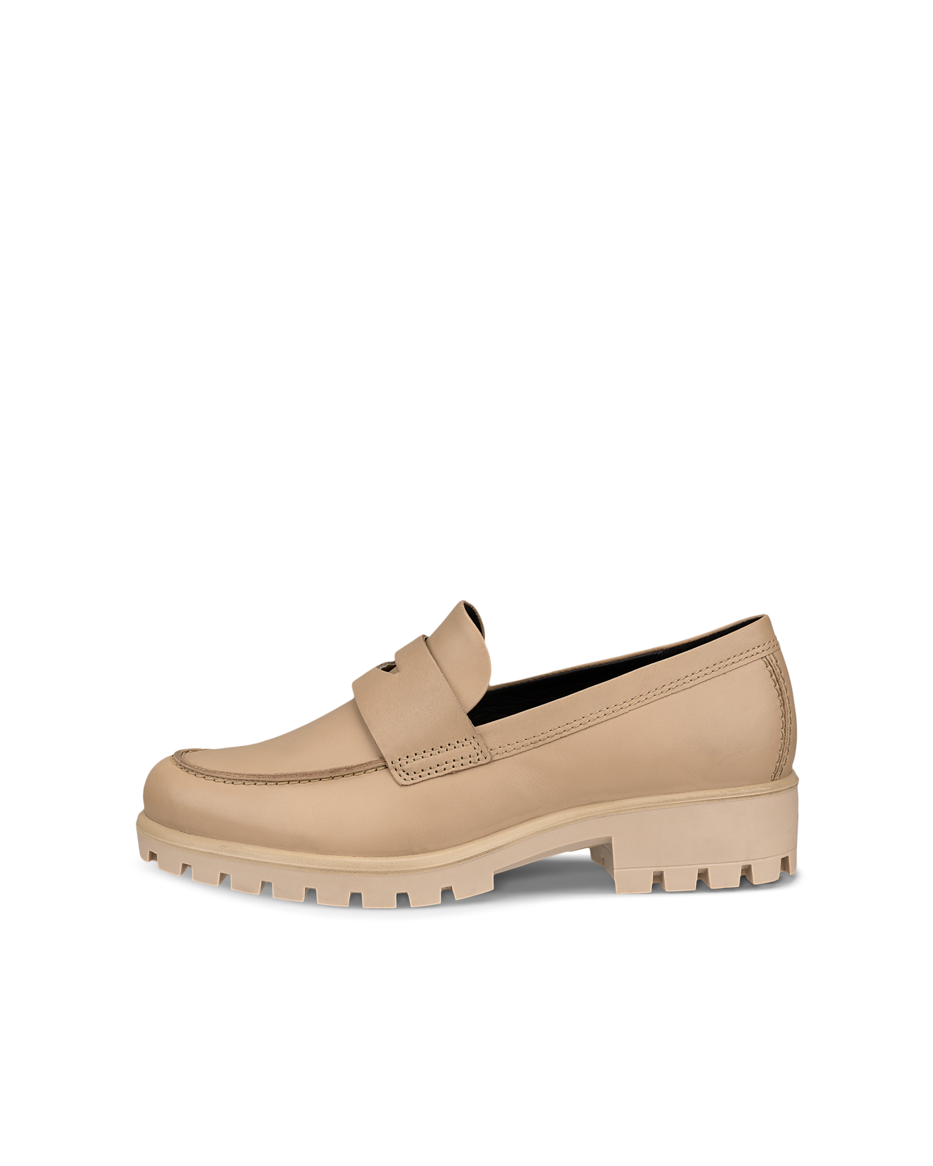 ECCO Modtray Women's Moc-toe Penny Loafer - Beige - Outside