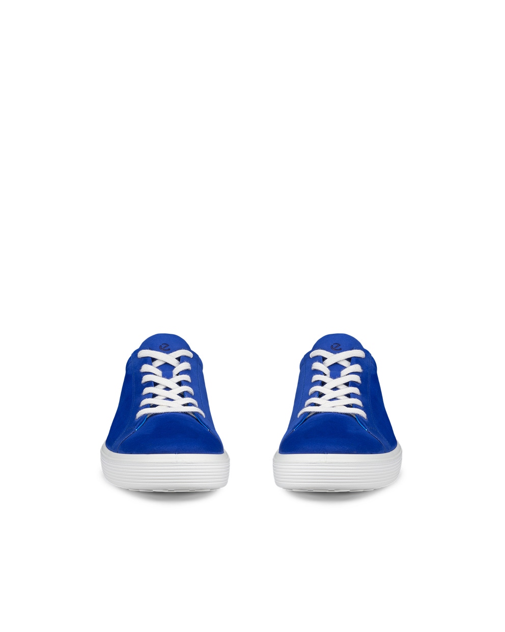 Basket ECCO® Soft 60 en nubuck pour hommes - Bleu - Front pair