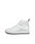 Zapatillas altas de piel ECCO® Street Ace para hombre - Blanco - Outside