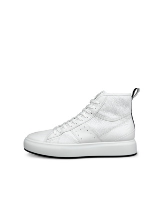 ECCO STREET ACE HIGH-CUT MEN'S SNEAKER - White - Outside