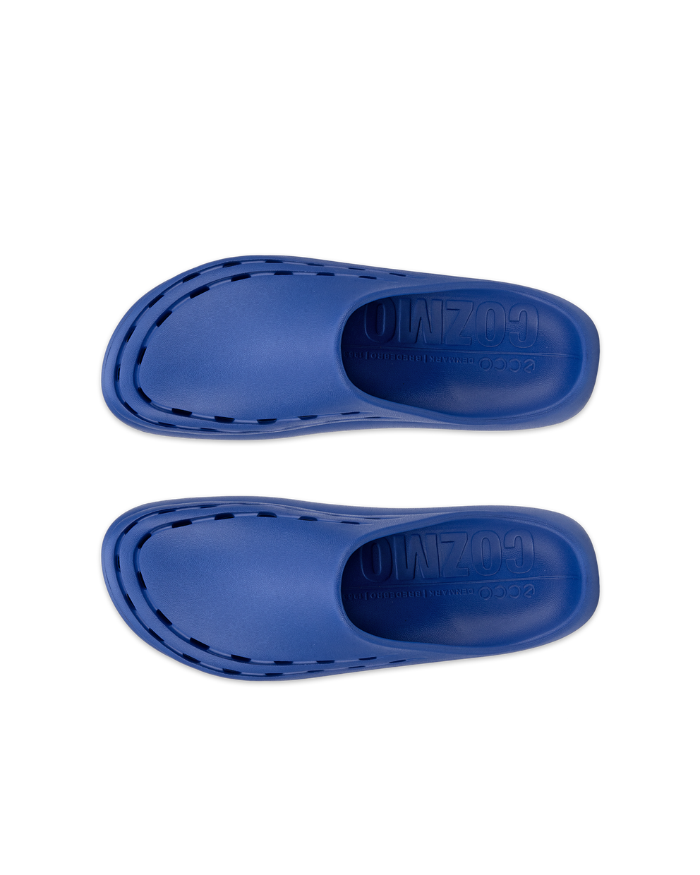 Men's ECCO® Cozmo Slide Slider - Blue - Top left pair