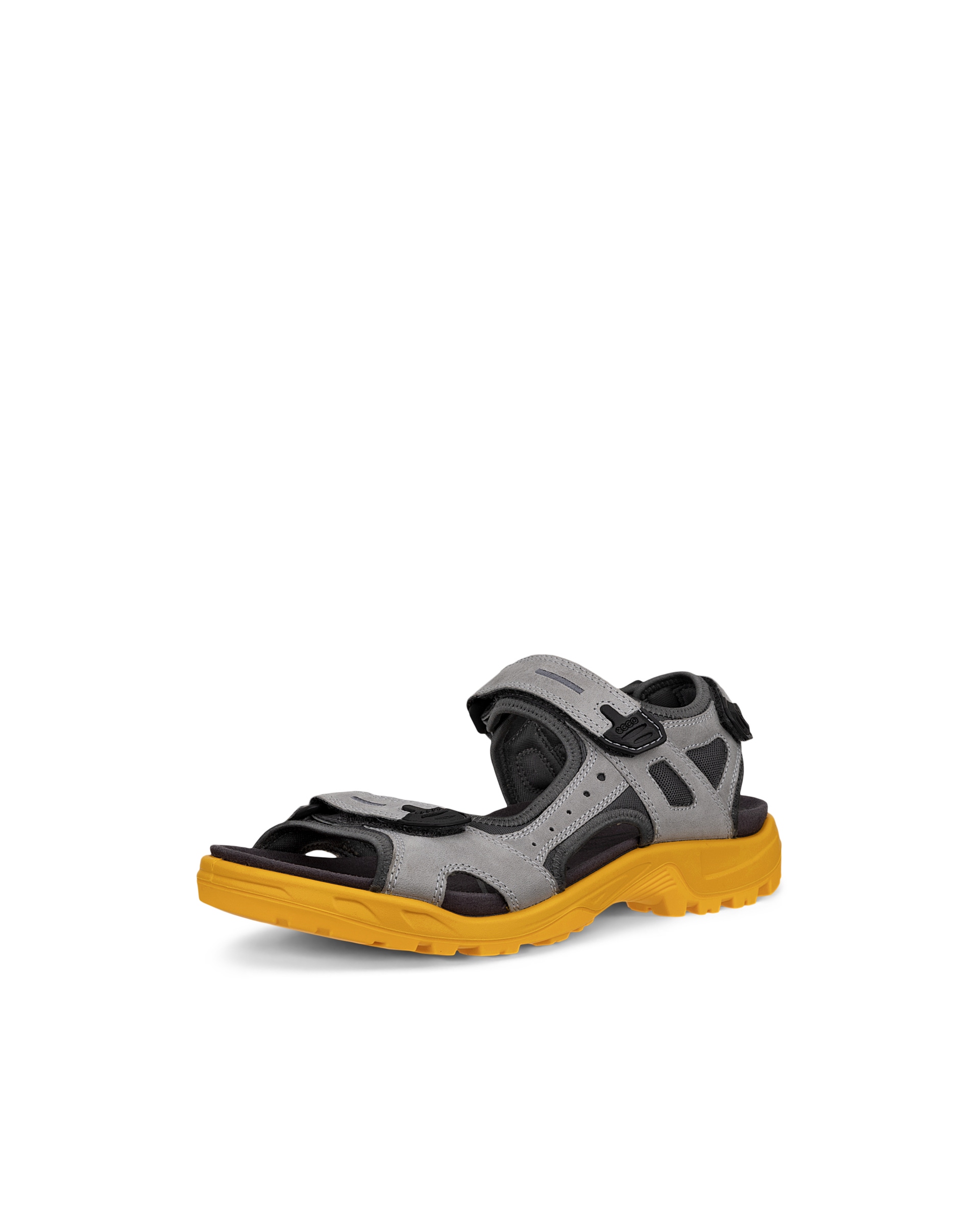 Men's ECCO® Offroad Nubuck Outdoor Sandal - Grey - Main