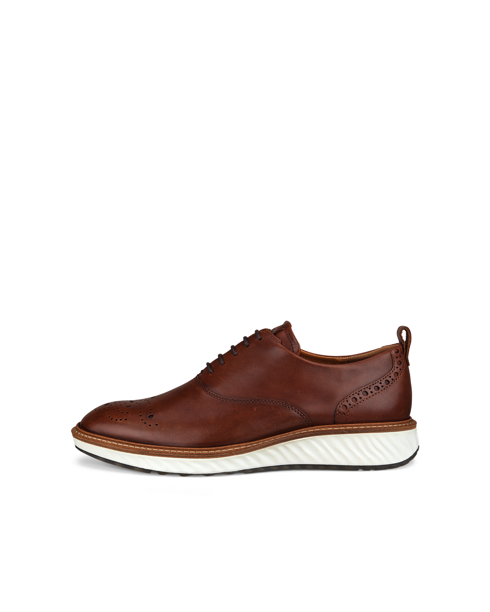 Men's ECCO® ST.1 Hybrid Leather Wingtip Derby Shoe | Brown