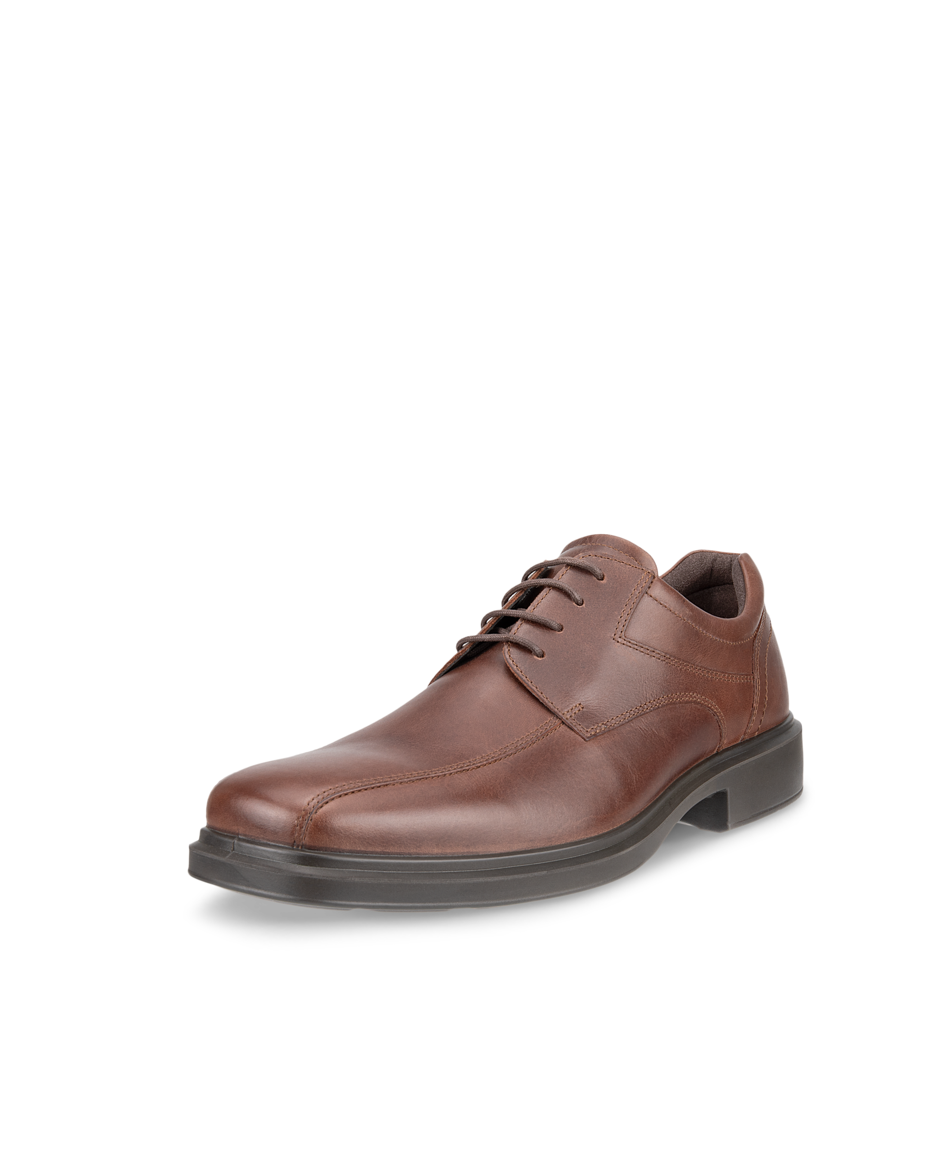 Men's ECCO® Helsinki 2 Nubuck Bike-Toe Derby Shoe - Brown - Main