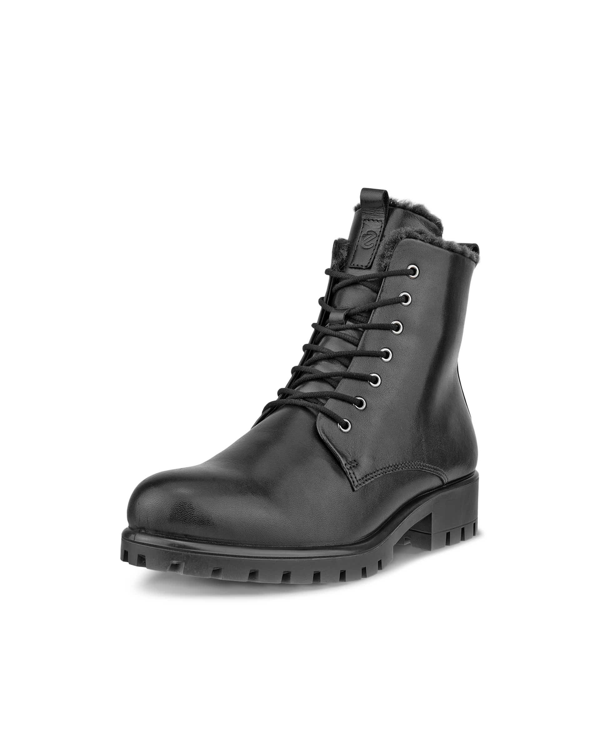 ECCO Women's Modtray Lace-up Mid-cut Boots - Black - Main