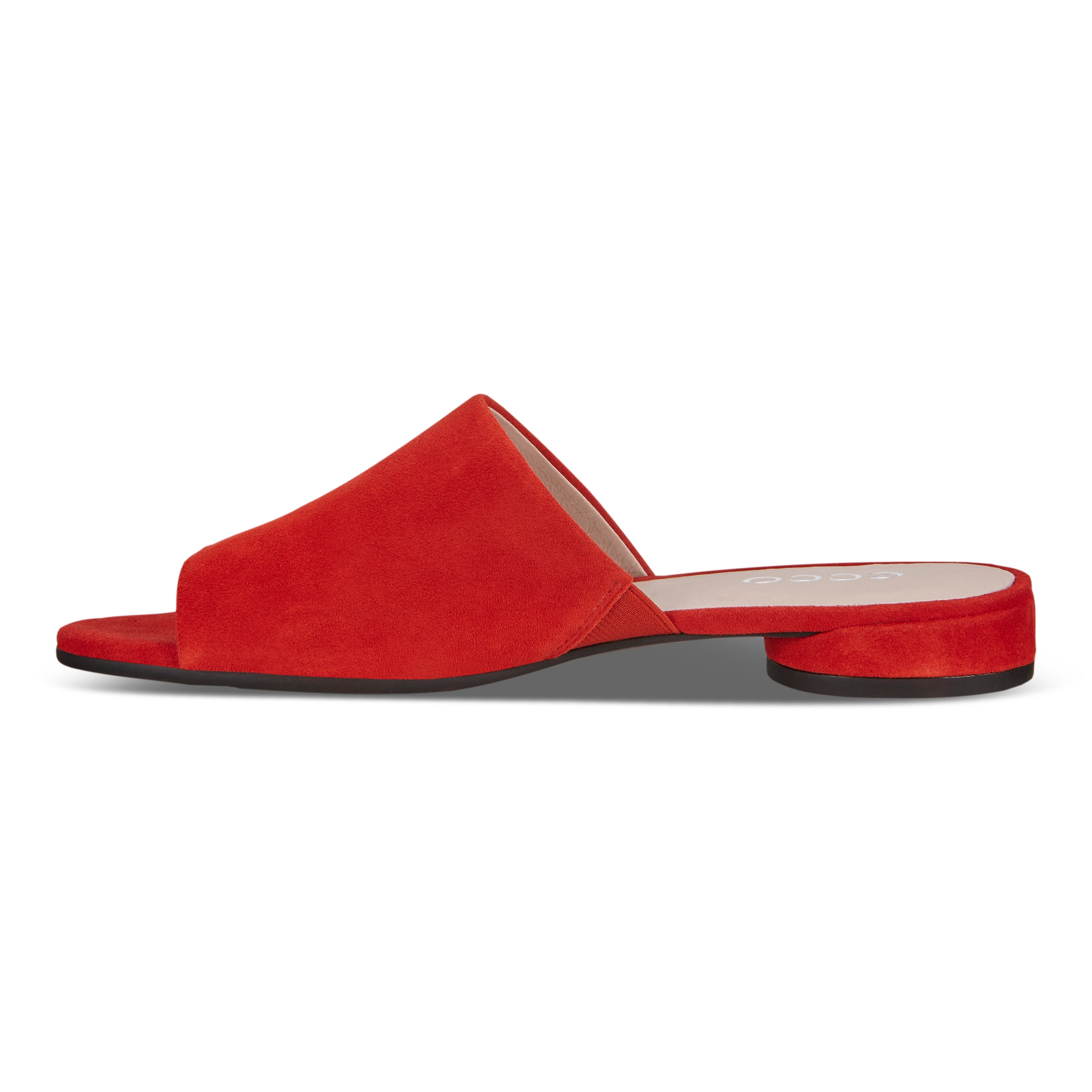 ECCO Women's Flat Slide Sandals II - Red - Inside