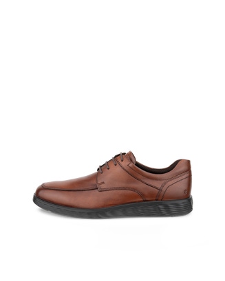 Men's ECCO® S Lite Hybrid Leather Apron Derby Shoe - Brown - Outside