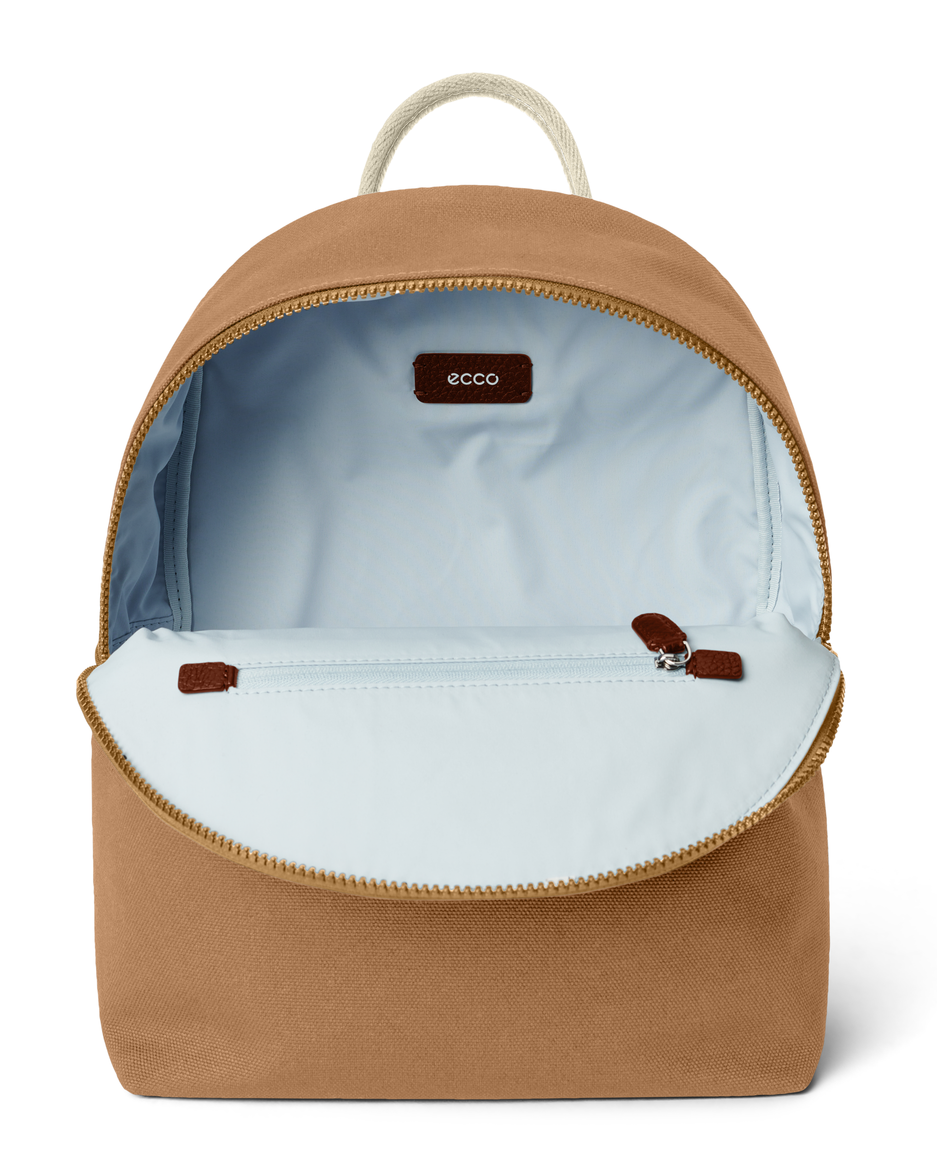 ECCO® Small Textile Backpack - Brown - Inside