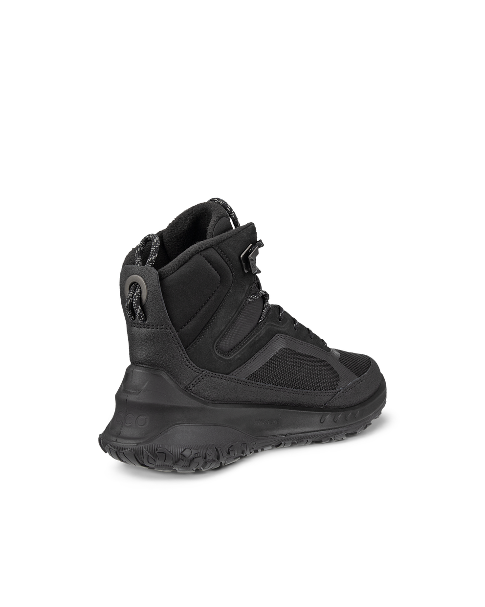 Women's ECCO® ULT-TRN Nubuck Waterproof Hiking Boot - Black - Back