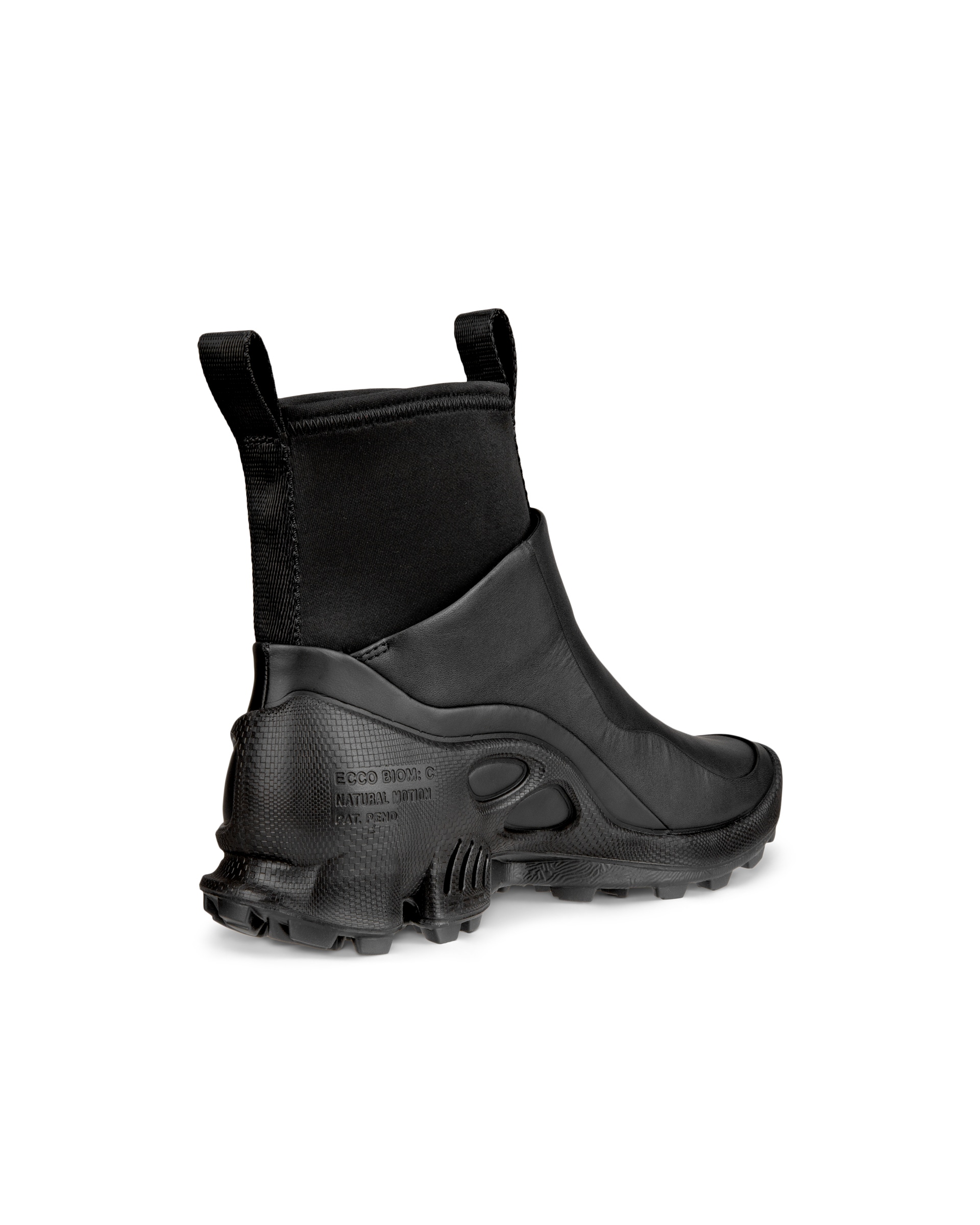 ECCO BIOM C Trail ウィメンズ レザーミッドカットブーツ - ブラック - Back