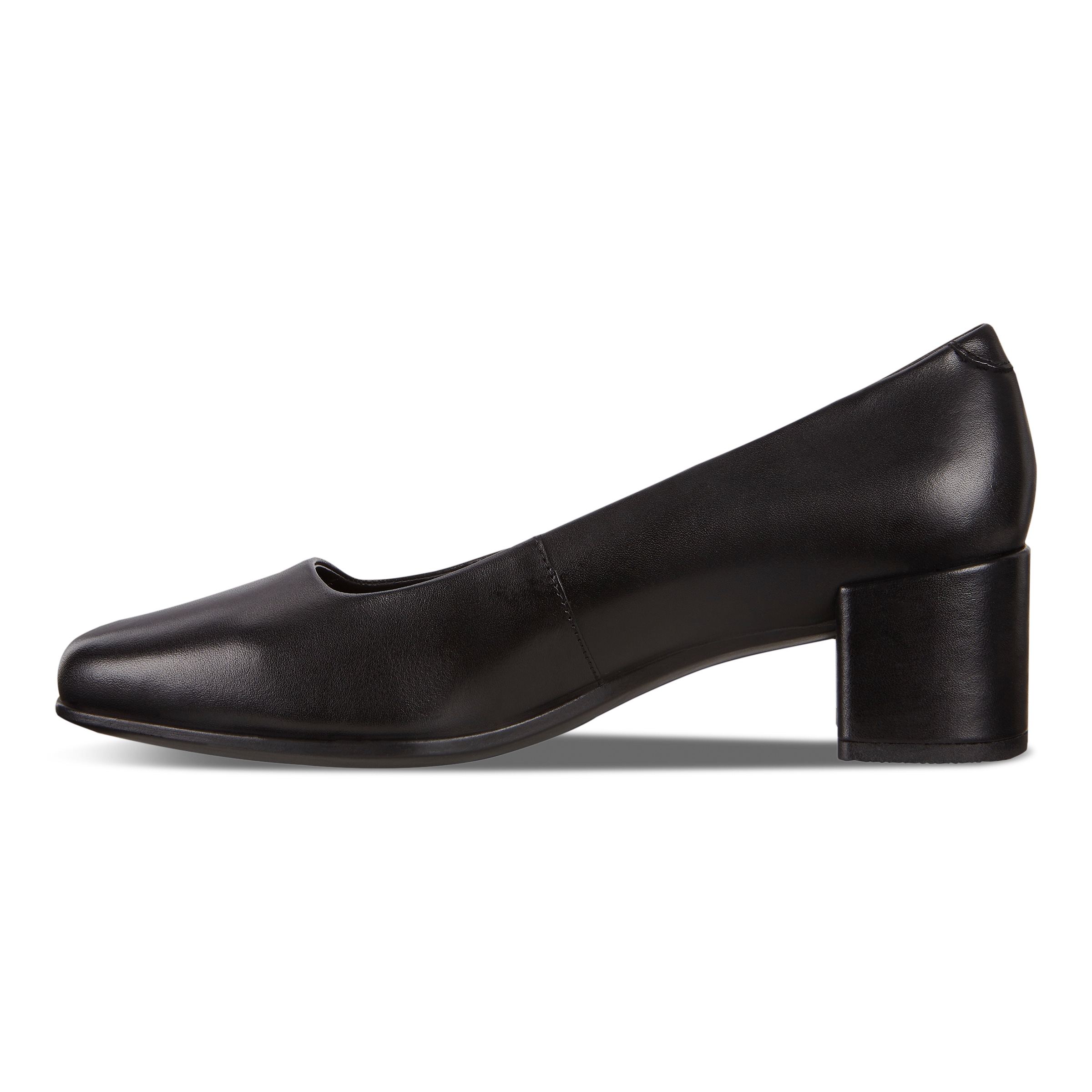 ECCO Shape 35 Squared ウィメンズ レザーハイヒールパンプス - 黒 - Inside