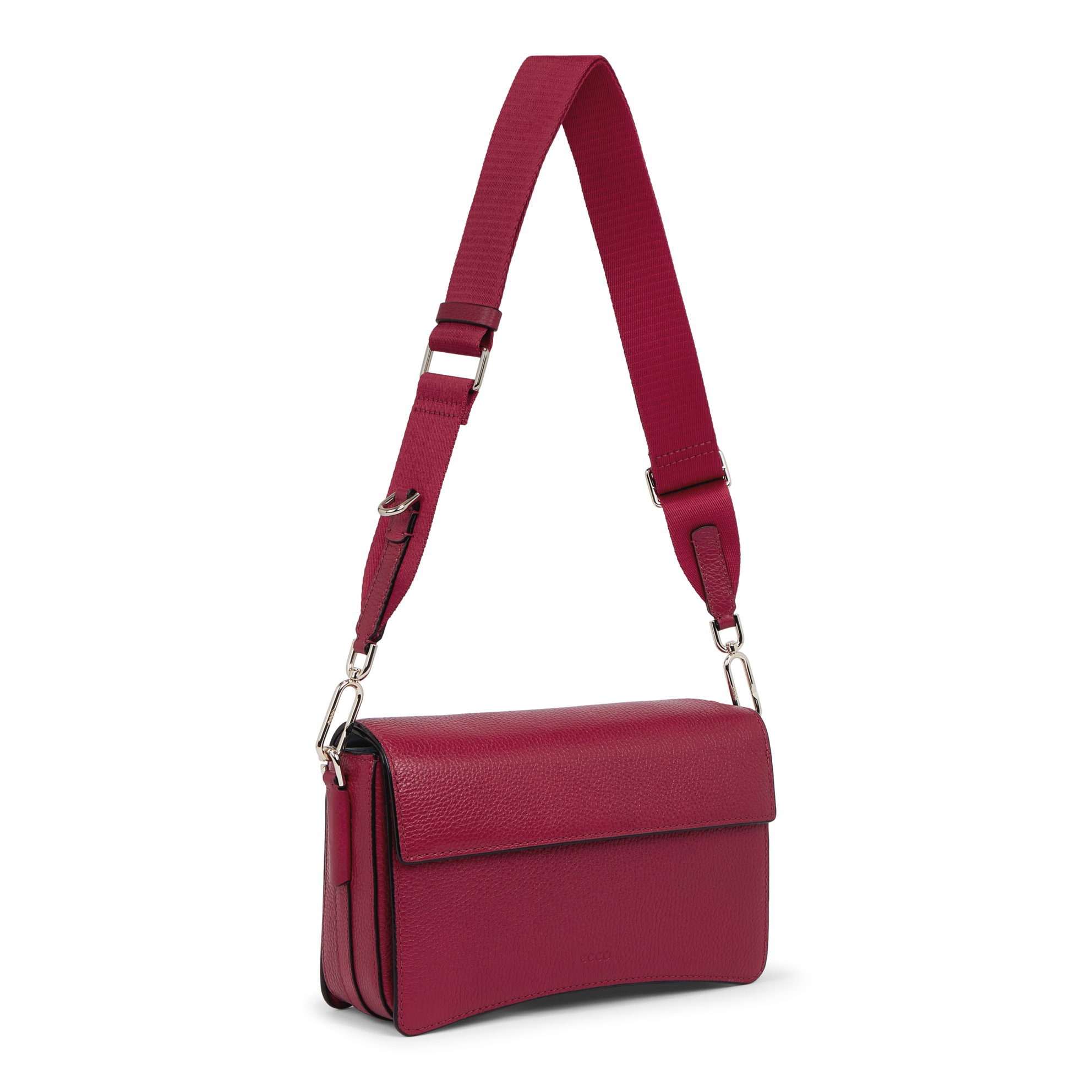 ECCO® Pinch Bag Leather Crossbody Bag - Red - Main