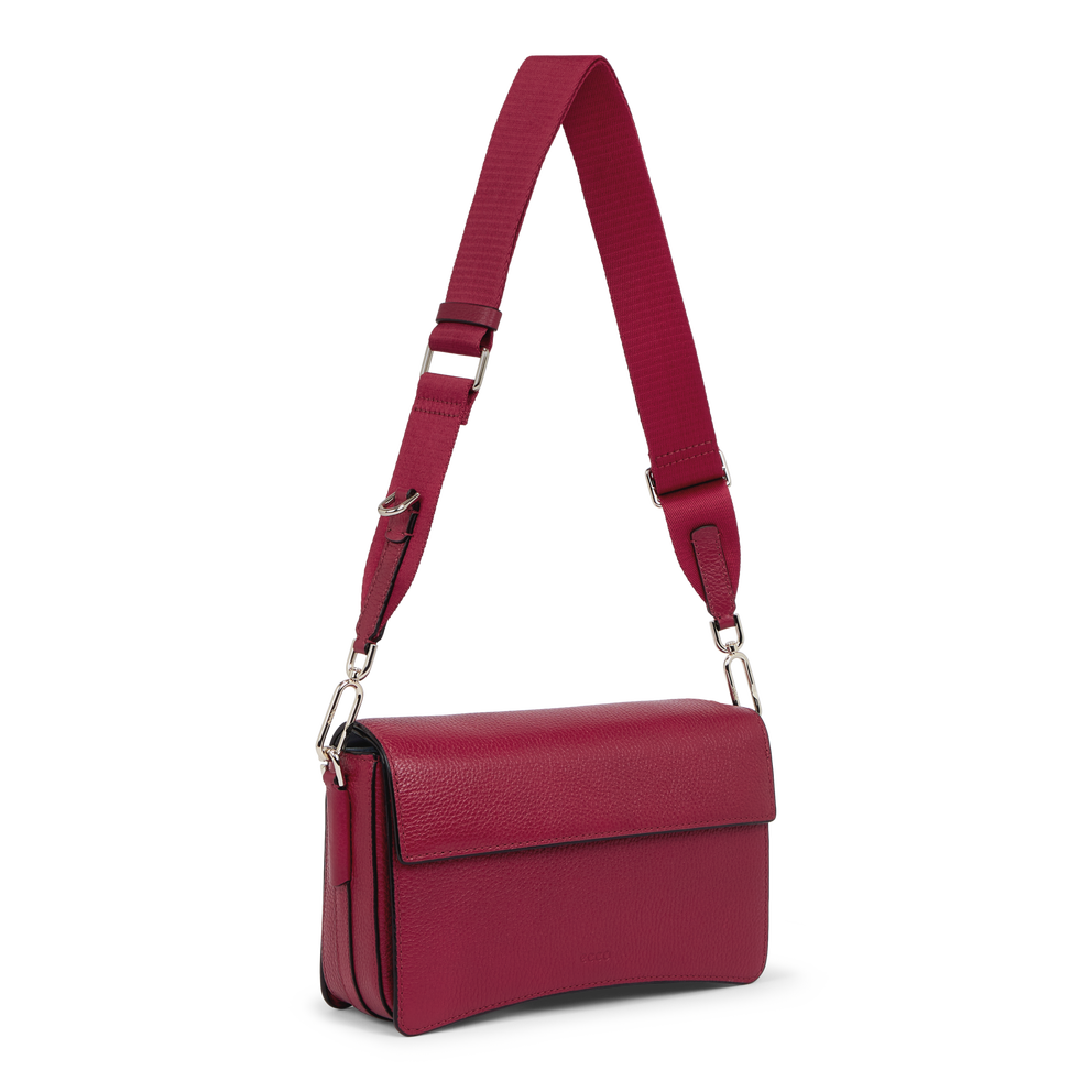 ECCO® Pinch Bag Leather Crossbody Bag - Red - Main