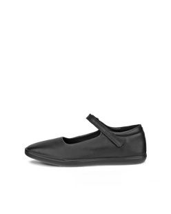 Women's ECCO® Simpil Leather Mary Jane's - Black - Outside