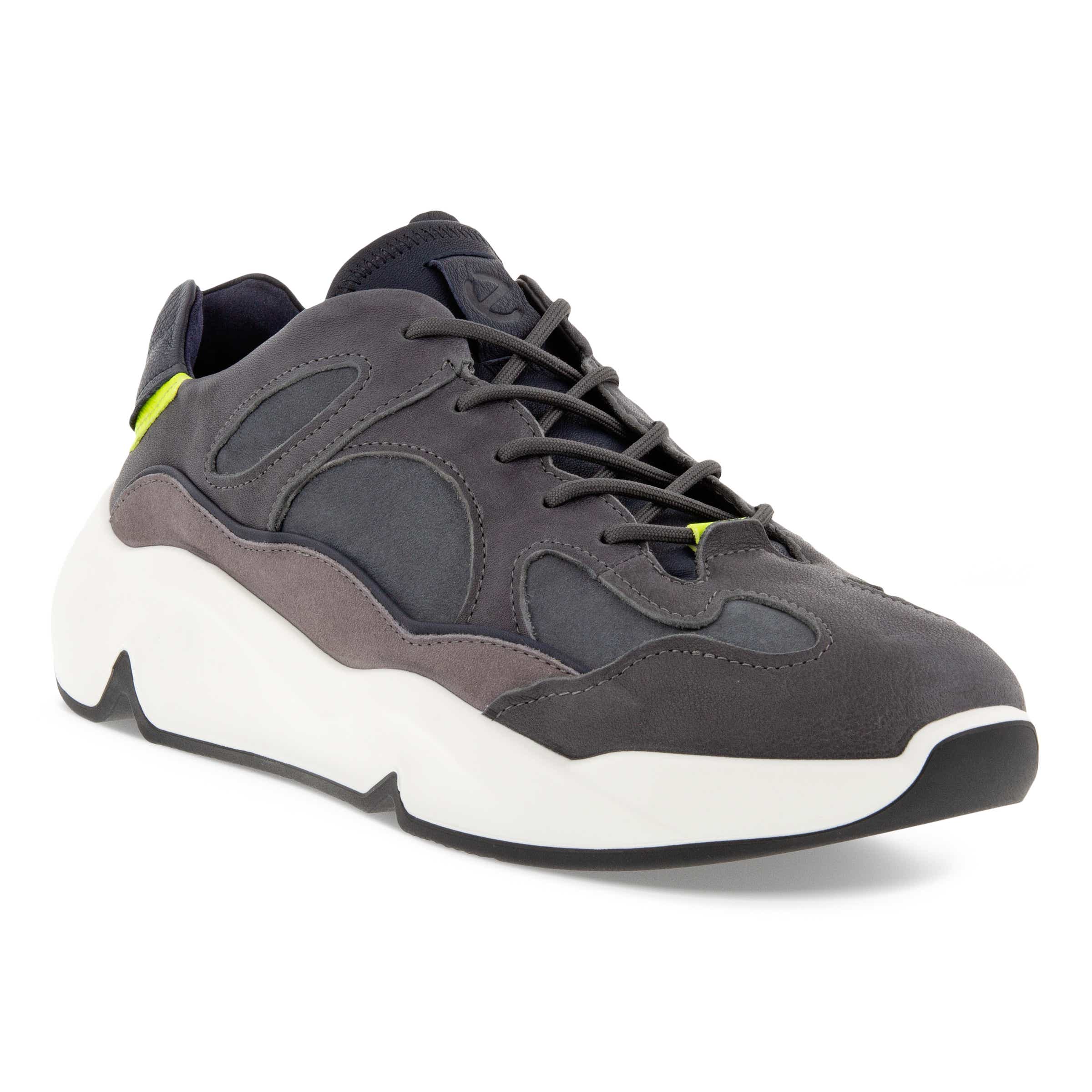 Men's ECCO Chunky Sneaker With Colour Pops - Grey - Main