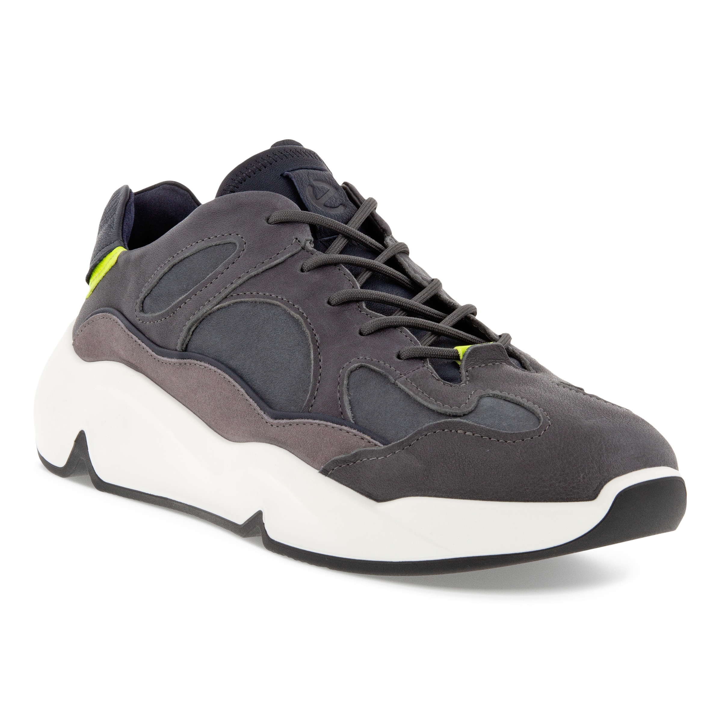 Men's ECCO Chunky Sneaker With Colour Pops - Grey - Main