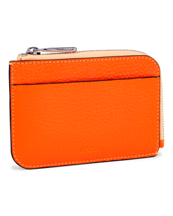 ECCO® étui pour cartes en cuir pour femme - Orange - Main