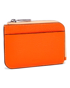 ECCO® étui pour cartes en cuir pour femme - Orange - Main