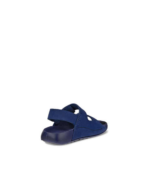 ECCO® Cozmo rihmadega nubuknahast sandaalid lastele - Sinine - Back