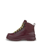 Botas de piel impermeable con cordones ECCO® Track 30 para mujer - Violeta - Outside