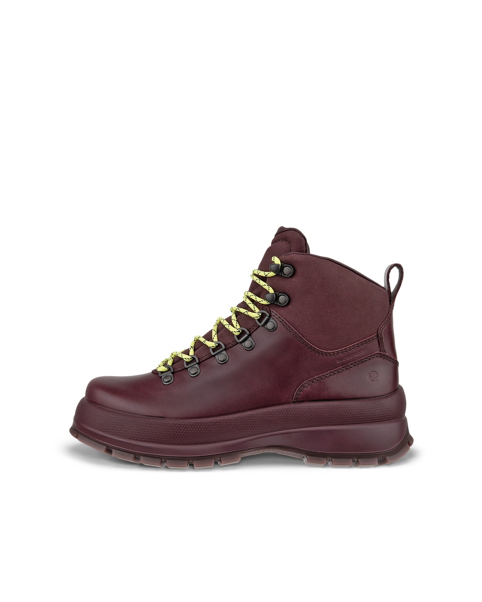 Purple lace up boots best sale